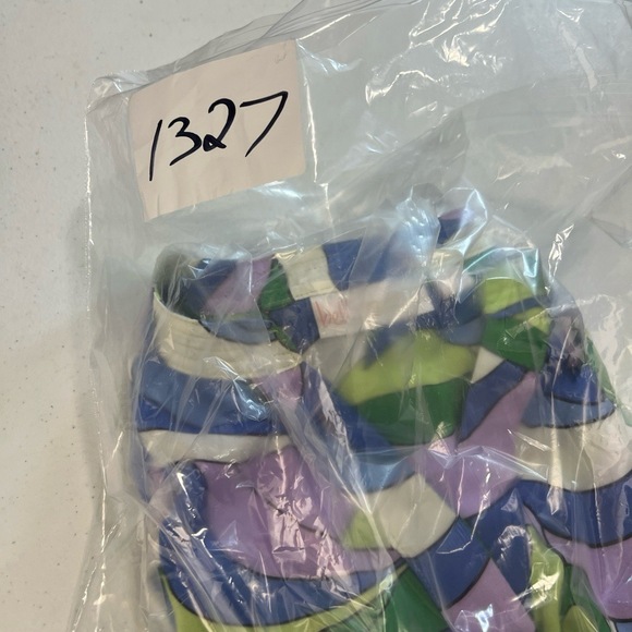 Belle Kim Gravel Blouse Womens Plus 1X Button Up V-neck Abstract Swirl Top - Picture 14 of 14